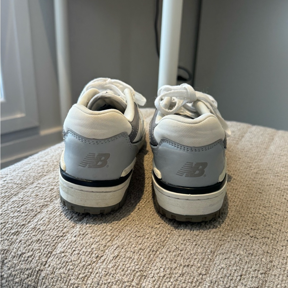 New Balance 550 White and Gray Sneakers - Picture 3 of 4